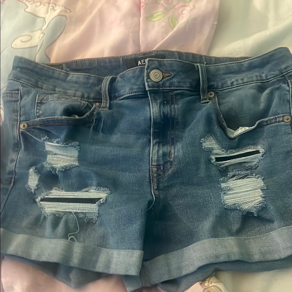 American Eagle Outfitters Women's Blue Denim Shorts